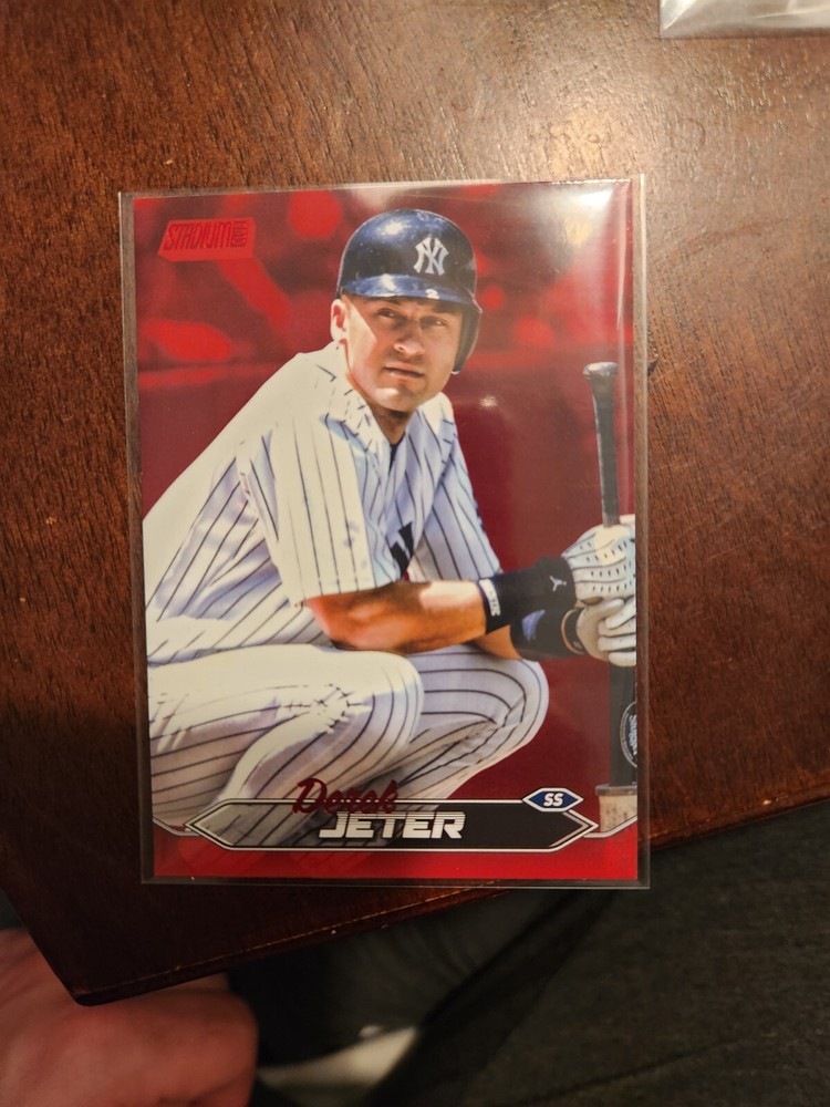 2024 Topps Stadium Club Derek Jeter Red Foil Parallel SP