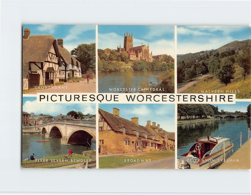 Postcard Scenes & Views Worcestershire England