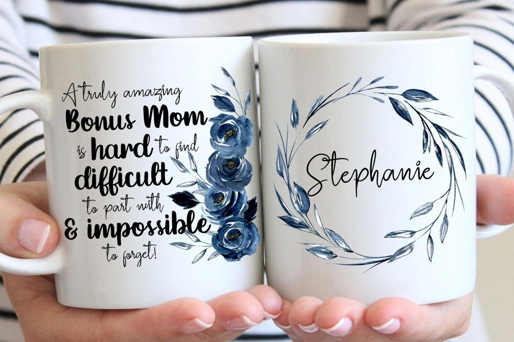 Personalized Bonus Mom Gift Amazing Bonus Mom Mug Appreciation Gift Christmas