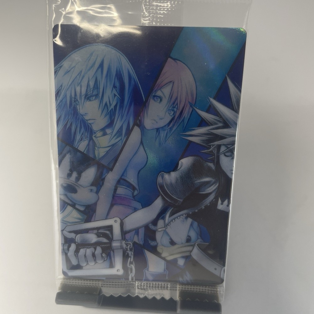 Kingdom Hearts Wafer Card #04 Sora Riku Kairi Disney Bandai Unopened
