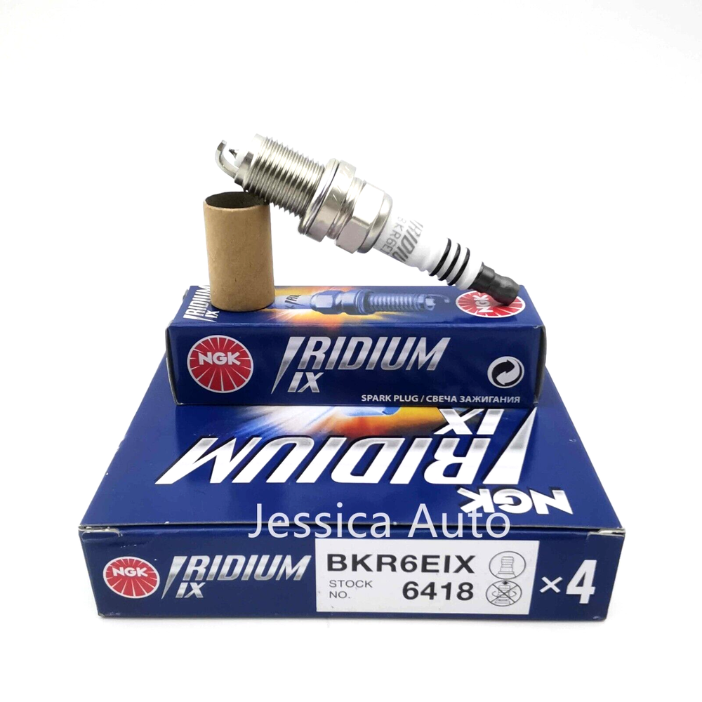 4 NGK 6418 Iridium IX Spark Plugs BKR6EIX Set