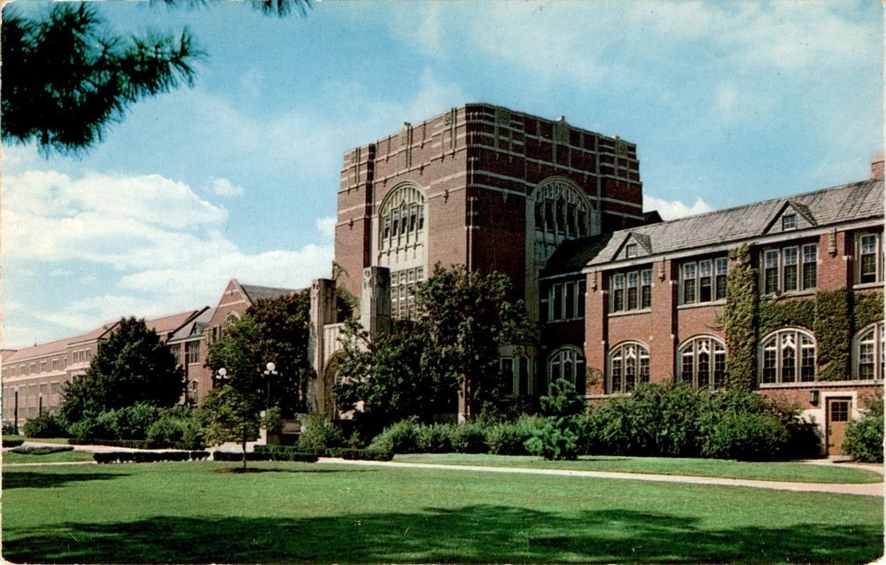 Purdue University, West Lafayette, Indiana, Purdue Memorial Union Postcard