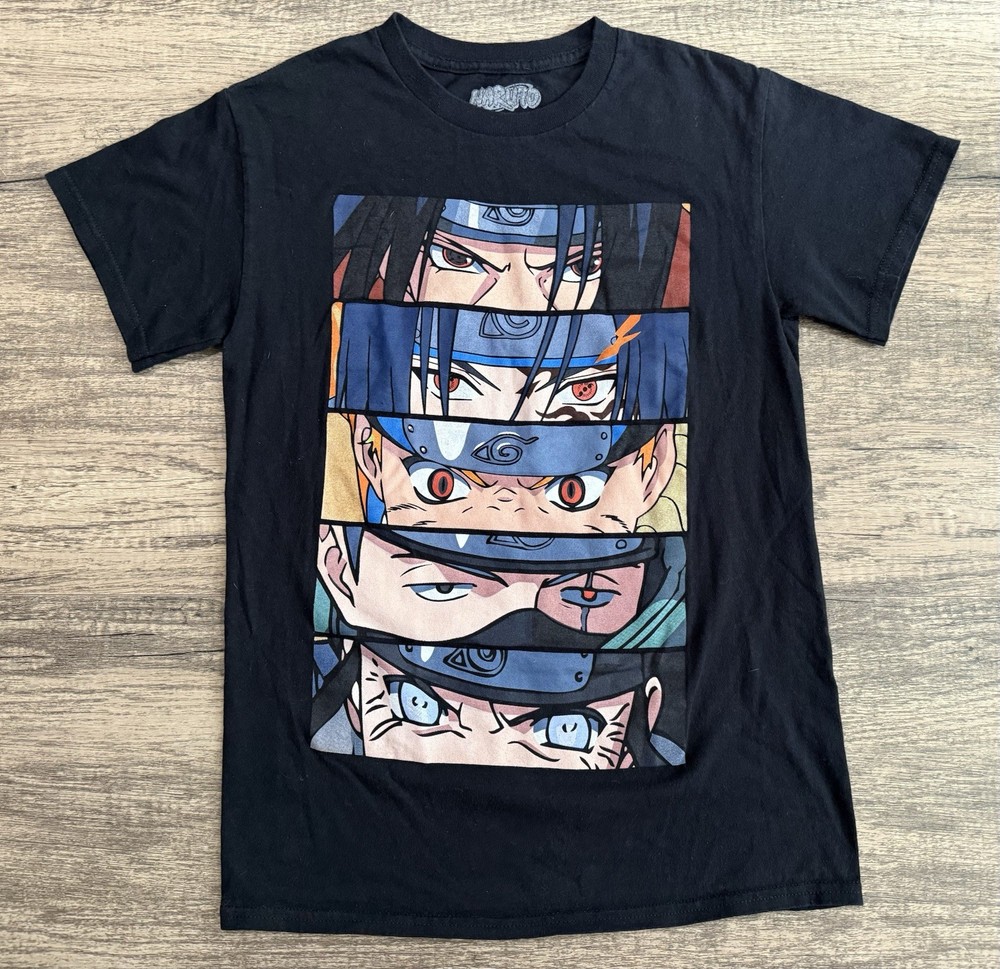 Official Naruto T Shirt Men's Small Black Anime Shonen Jump Graphic Tee 2002
