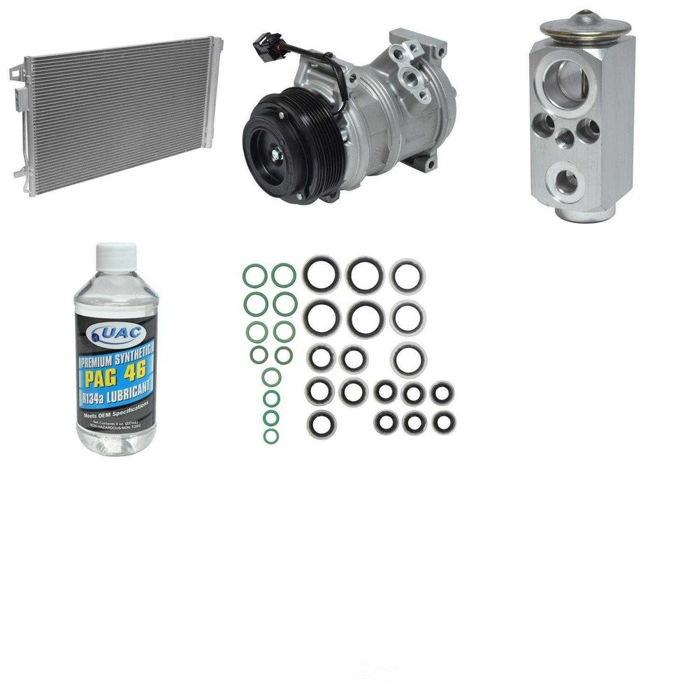 A/C Compressor Kit with Condenser UAC KT 1184A Replacement Kit