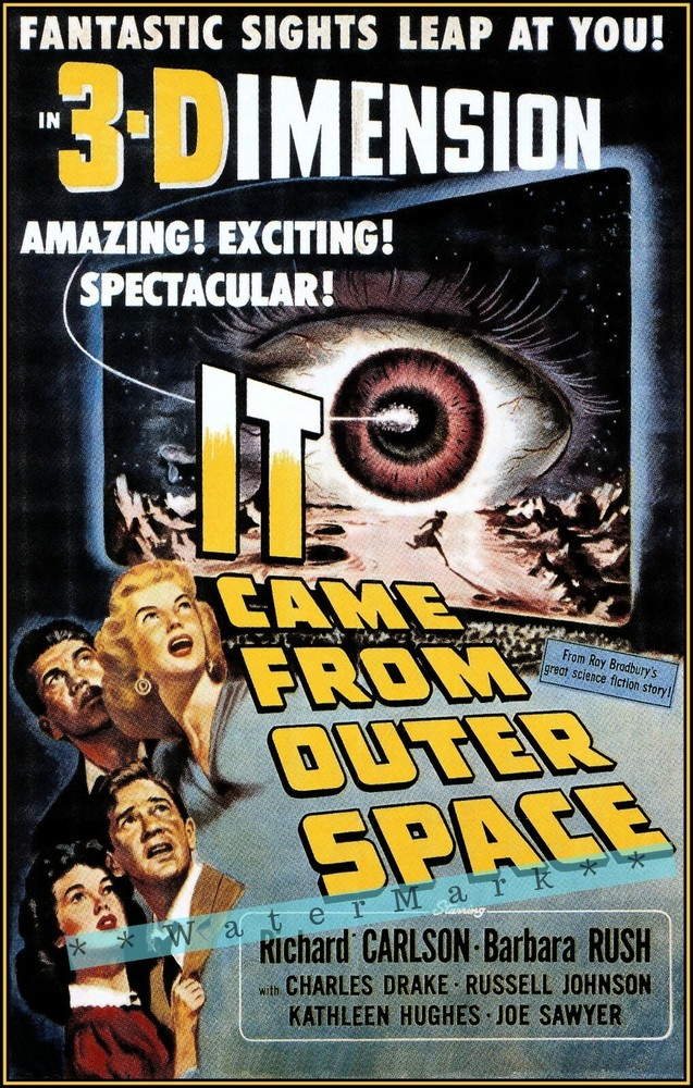 It Came From Outer Space 1953 3D Science Fiction Movie Vintage Poster Print Art
