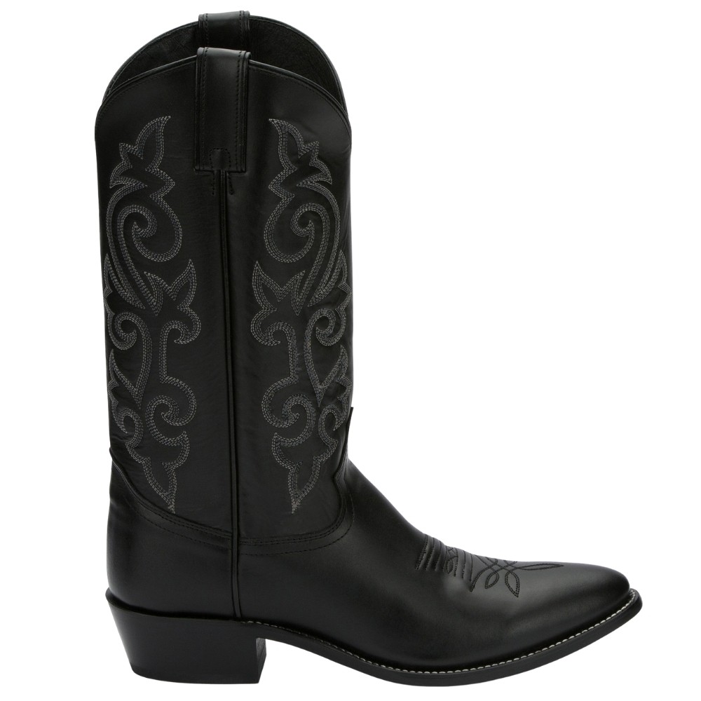 Justin Boots Buck 13 Inch Round Toe Cowboy  Mens Black Casual Boots 1409