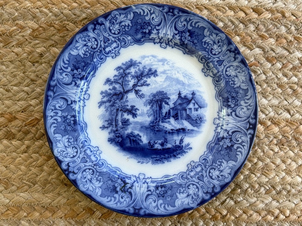 Royal Doulton, Geneva Flow Blue Plate - 10 1/2