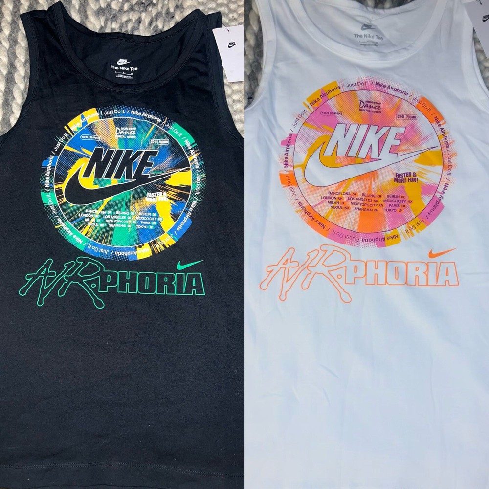 NWT Nike Sportswear Air-phoria Tank Top White or Black Men's Sz S-XXL FV3726 $35