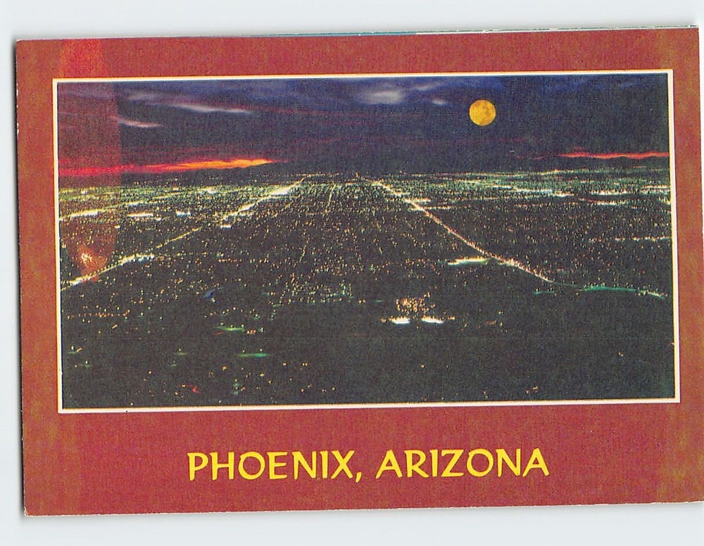 Postcard Aerial View Phoenix Arizona USA