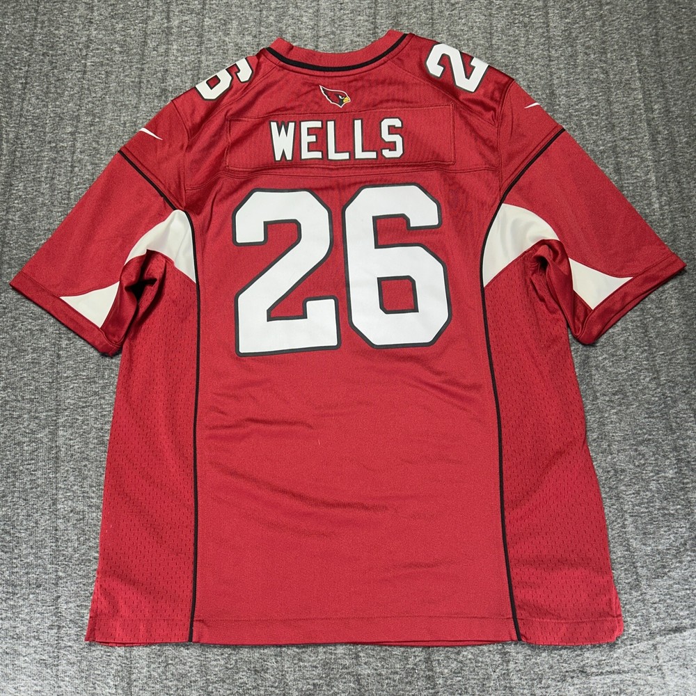 Nike On Field NFL Jersey Arizona Cardinals Beanie Wells #26 Large Red