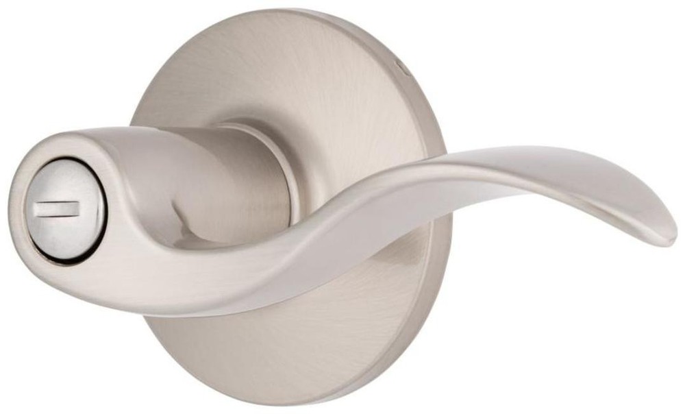 Brinks E2438 Raleigh Nickel Privacy Door Lever Set for Stylish Security