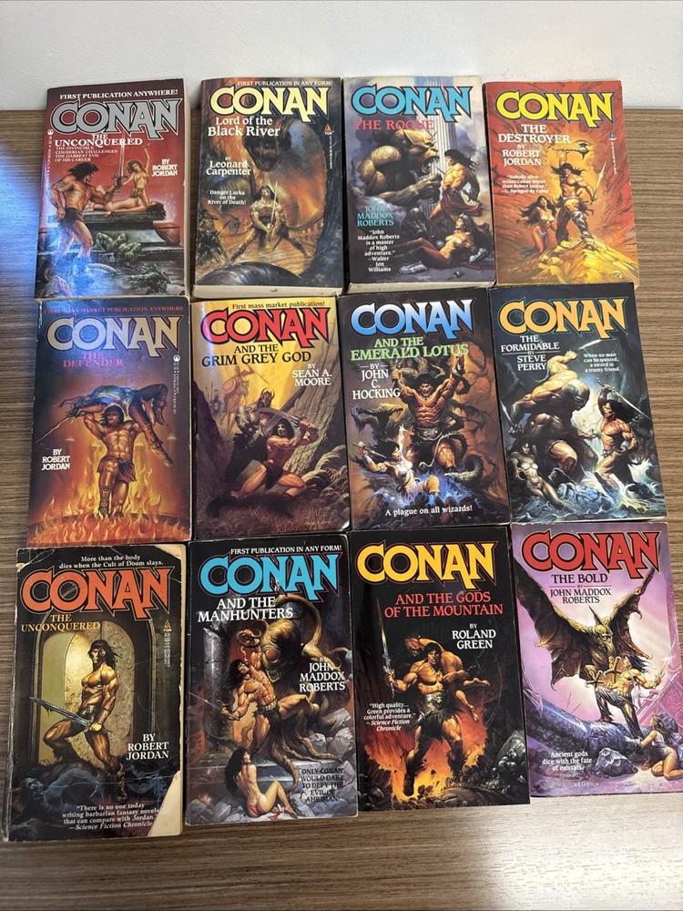 Conan paperback books lot of 12 paperback books 1990s Lot