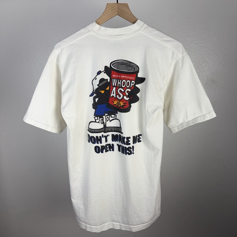 Vintage 90’s Can Of Whoop Ass Don’t Make Me Open This All Sport USA Size Large