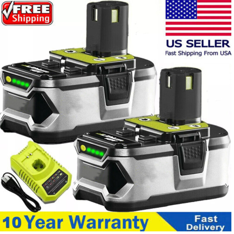2x For RYOBI P108 18V 6.0Ah 9.0Ah One Plus High Capacity Battery Lithium-Ion