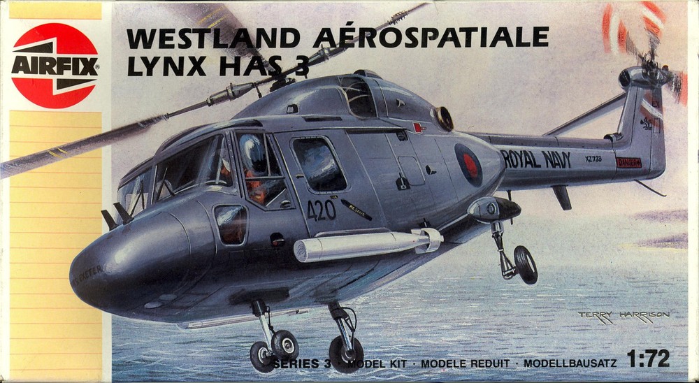 1/72 Airfix Models WESTLAND AEROSPATIALE LYNX HAS.3 Navy Helicopter *MINT*