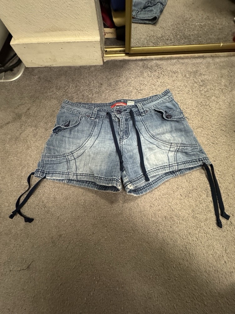 Unionbay Denim Drawstring Shorts Y2K Size 7