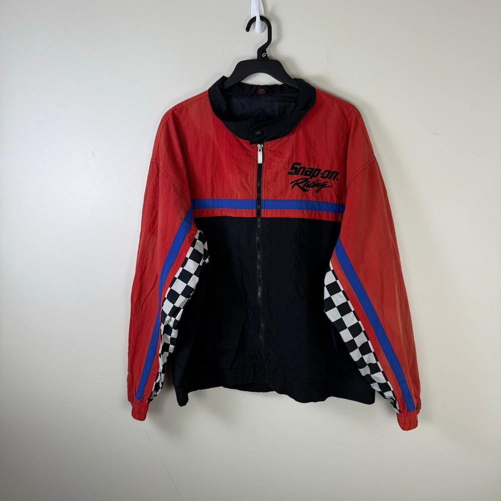 Snap On Racing vintage Windbreaker Jacket streetwear y2k mens Sz XL