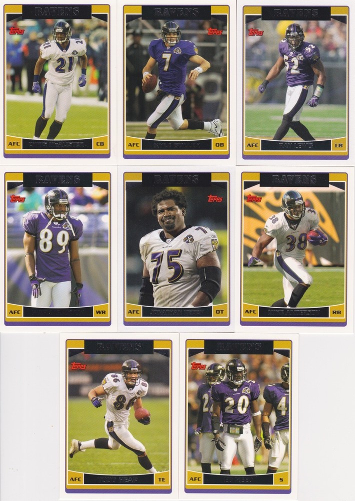 2006 Topps Football Complete Team Set Baltimore Ravens (13) Ray Lewis,Ed Reed++