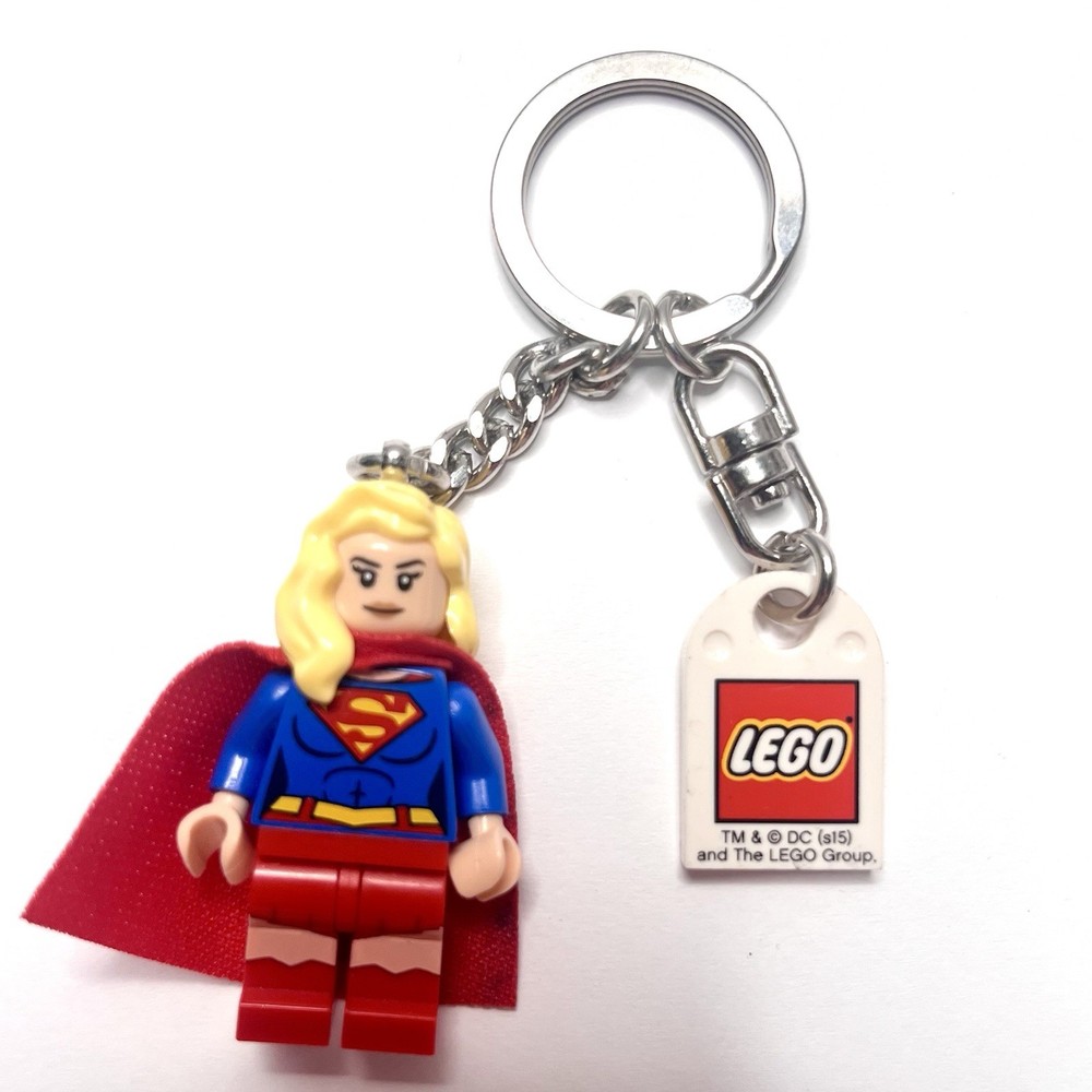 Lego Supergirl Mini Figure Keychain for Fans and Collectors
