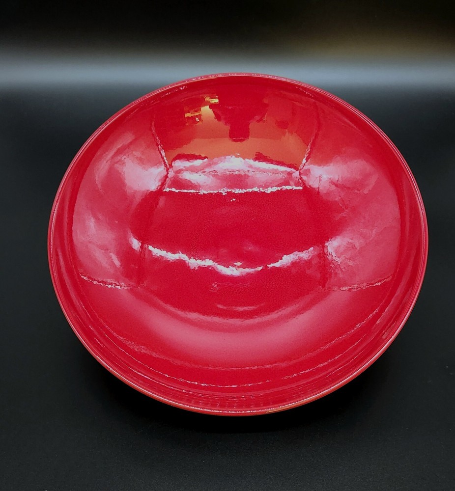 Waechtersbach Germany Large Red Ceramic Pasta Salad Serving Bowl 12 7/8