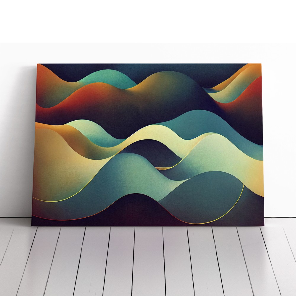 Ocean Surrealism Abstract Canvas Wall Art Print Framed Picture Decor Living Room