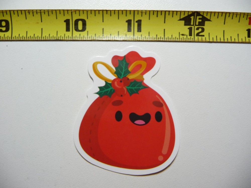 Christmas Present Sticker Decal Winter Holiday Christian Cute Fun Bag