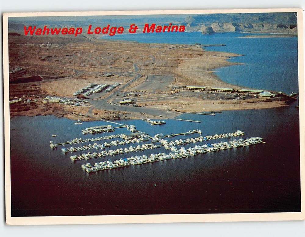 Postcard Wahweap Lodge & Marina Lake Powell Page Arizona USA