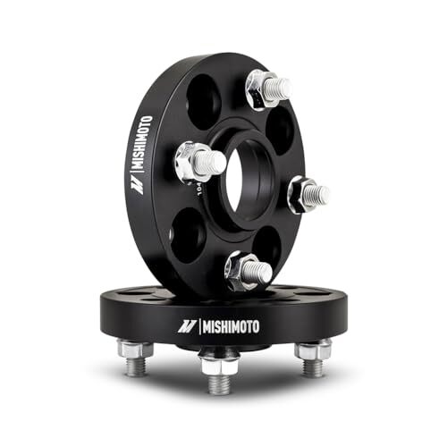 Mishimoto 20mm 4x100 Wheel Spacers 56.1mm Bore M12x1.5 Lug Kit Black  