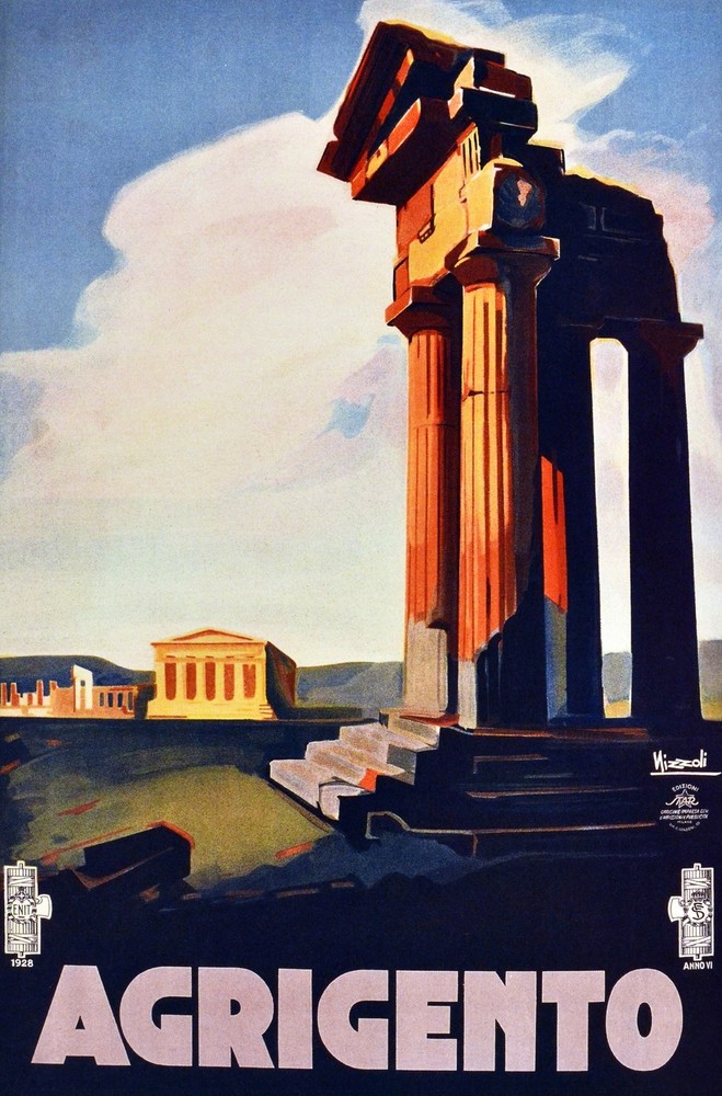 Decoration Poster.Home Room Interior design.Travel Italy.Agrigento.6520