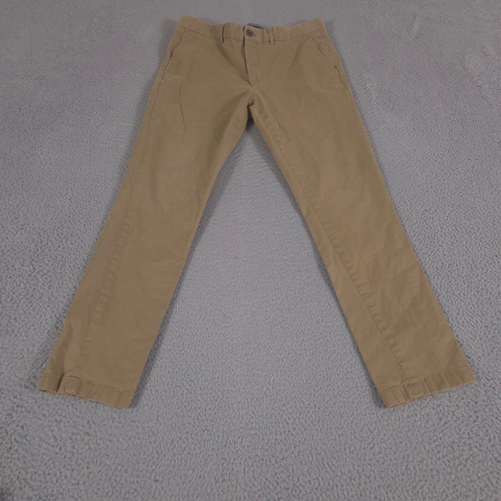 Banana Republic Pants Mens 34x32 Brown Fulton Skinny Chino Stretch Cotton Acorn