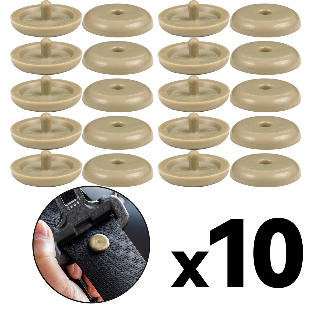 10 pcs Car Seat Belt Stopper Buckle Holder Clip Stop Button Interior Accessories