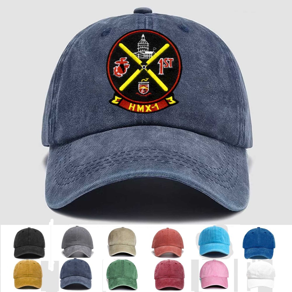 Custom Embroidered Hat HMX-1 The President's Ride, Veteran Cap, Trucker Hat