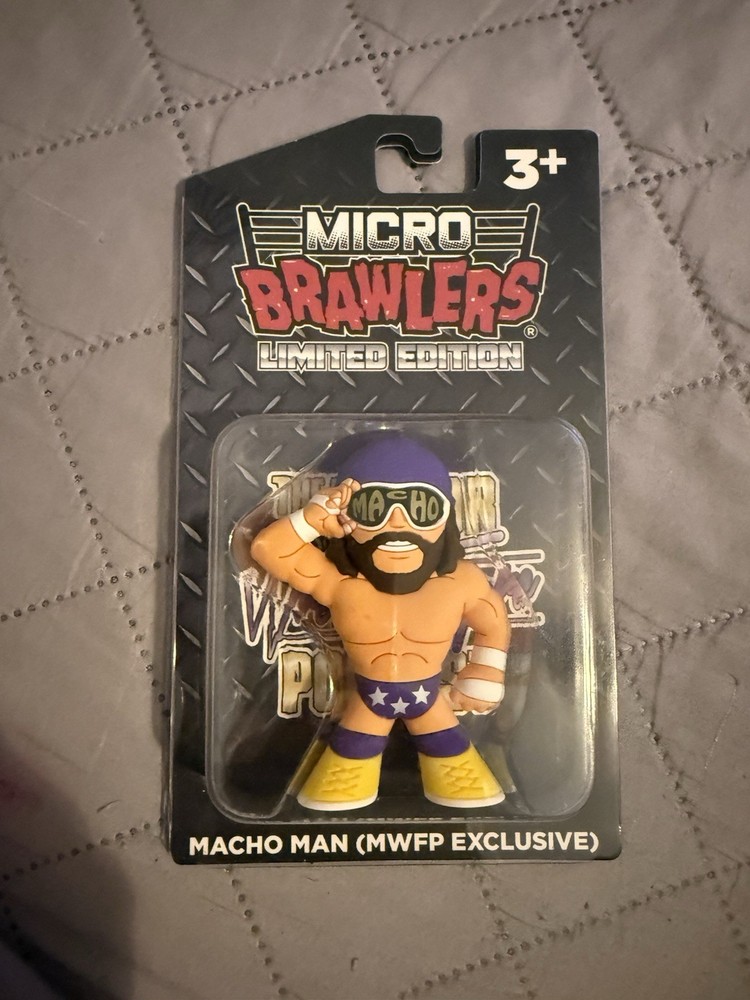 Micro Brawlers Limited Edition Macho Man (MWFP Exclusive) Figure WWF WWE WCW NWO