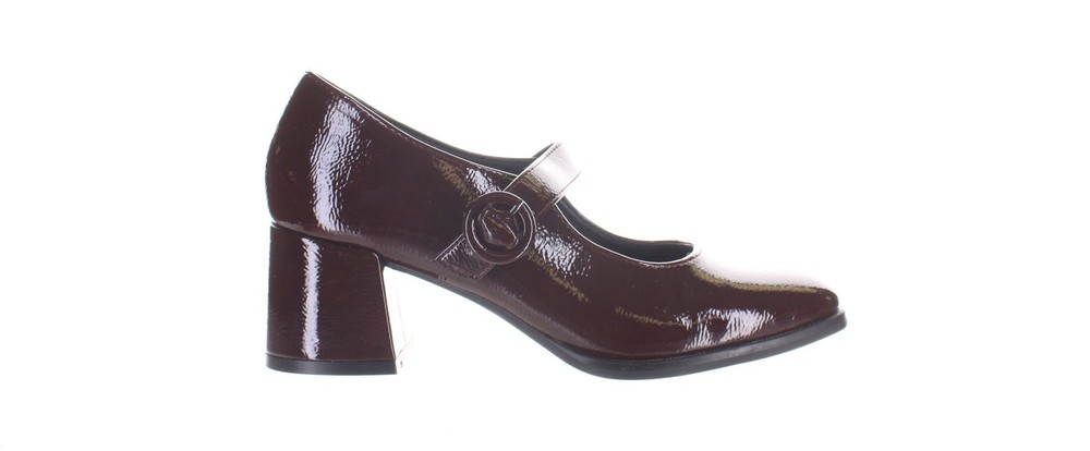 Xappeal Womens Burgundy Dayna Mary Jane Heels Size 7 7832193
