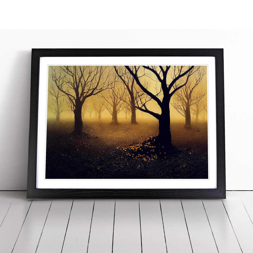Special Tree Forest Framed Canvas Wall Art Print Poster Picture, Home Decor
