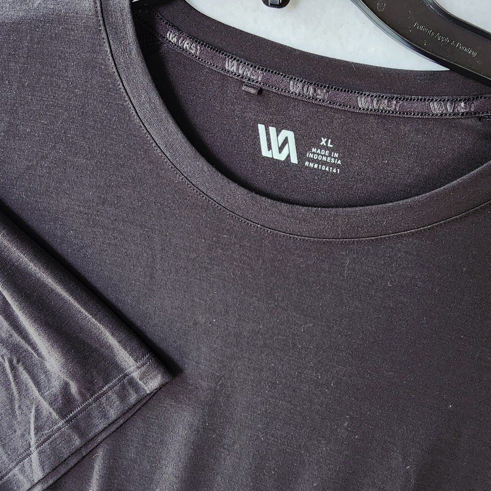 VRST XL Black Performance Stretch T Shirt Short Sleeve Men's Crew Neck