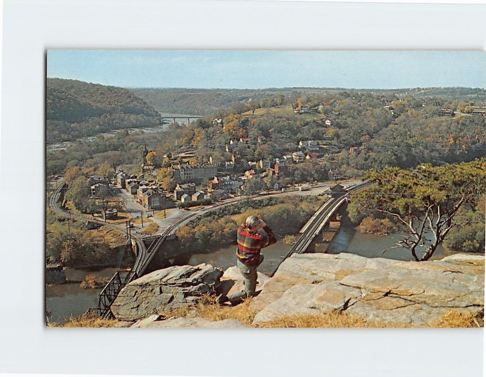 Postcard Panorama of Harpers Ferry West Virginia USA