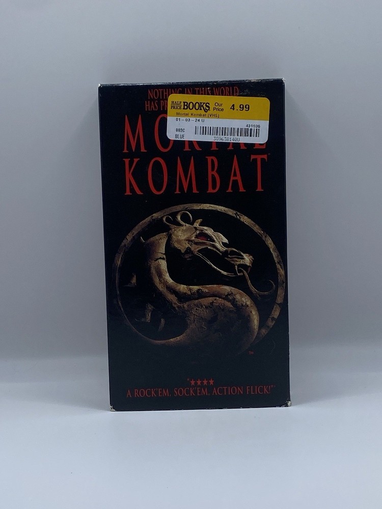 Mortal Kombat (VHS, 1995) Christopher Lambert, Robin Shou, Linden Ashby
