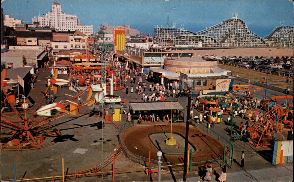 Amusement Park Long Beach California vintage postcard y440
