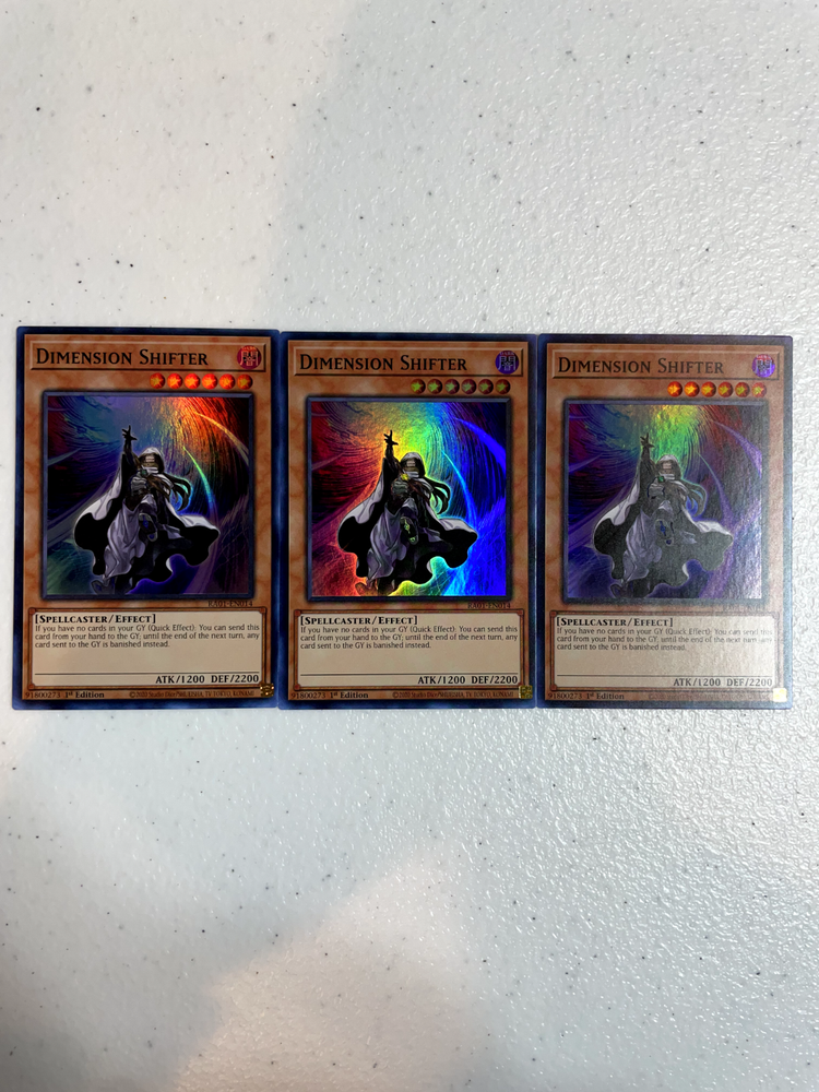 Yu-Gi-Oh Dimension Shifter Super Rare 3x Playset RA01-EN014 RA01