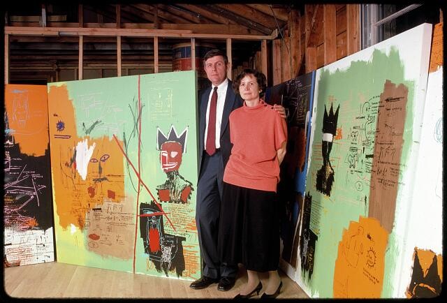 Photo:Herbert Lenore Schorr 1985 Basquiat Paintings Art Collectors