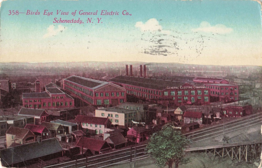 Birdseye View General Electric Co. Schenectady New York NY 1911 Postcard