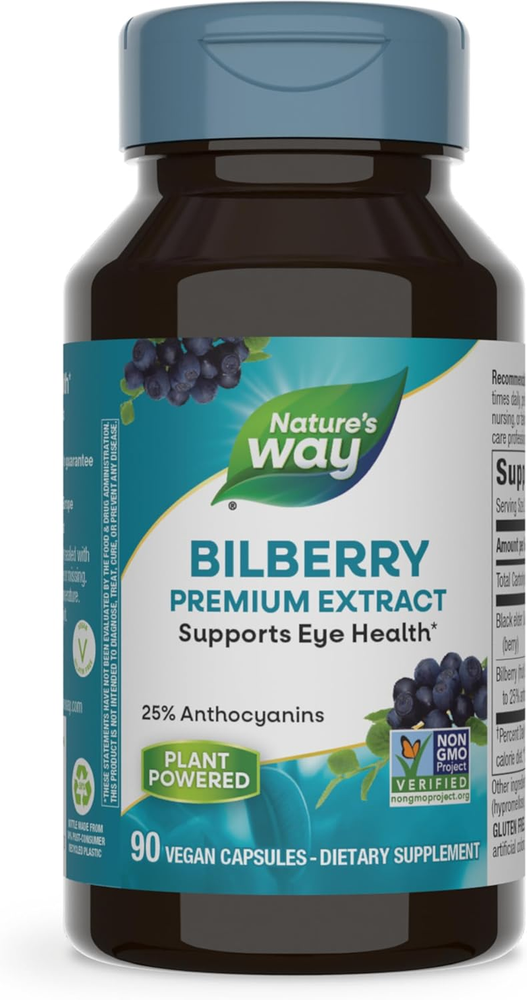 Bilberry Premium Extract, Supports Eye Health*, Eye Health Supplement for Adults