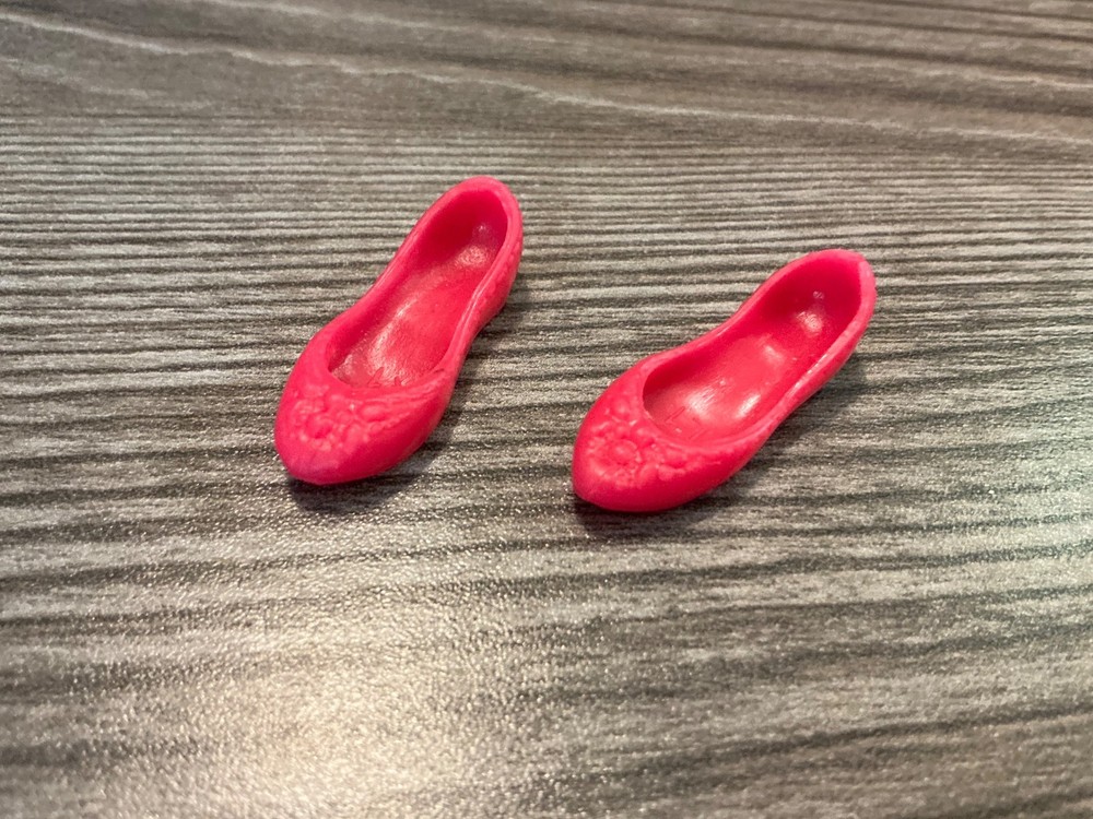 Mattel Barbie Doll Pink Flats Shoe Pair Shoes Set Lot # 17