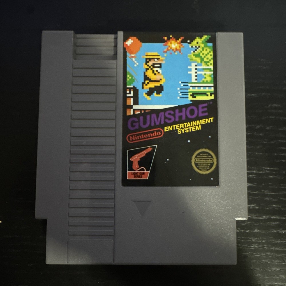 1986 Gumshoe 5-Screw Nintendo NES Game Cartridge Authentic Original