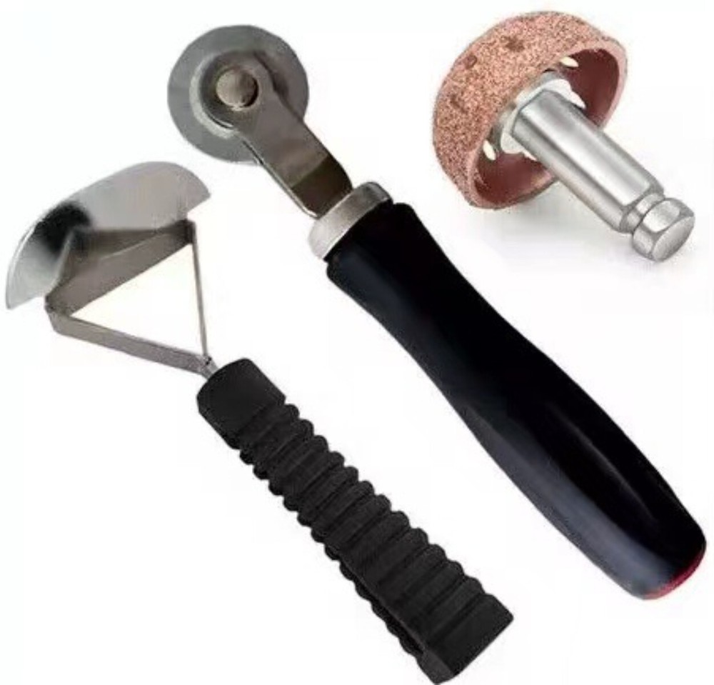 42mm Tire Grinding Head Buffer Ball Tyre Repair Hand Tool Buffing 3 piece set