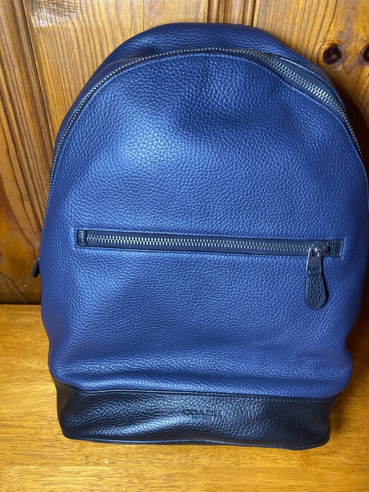 Coach West Slim Backpack in Midnight Navy NWT New With Tag