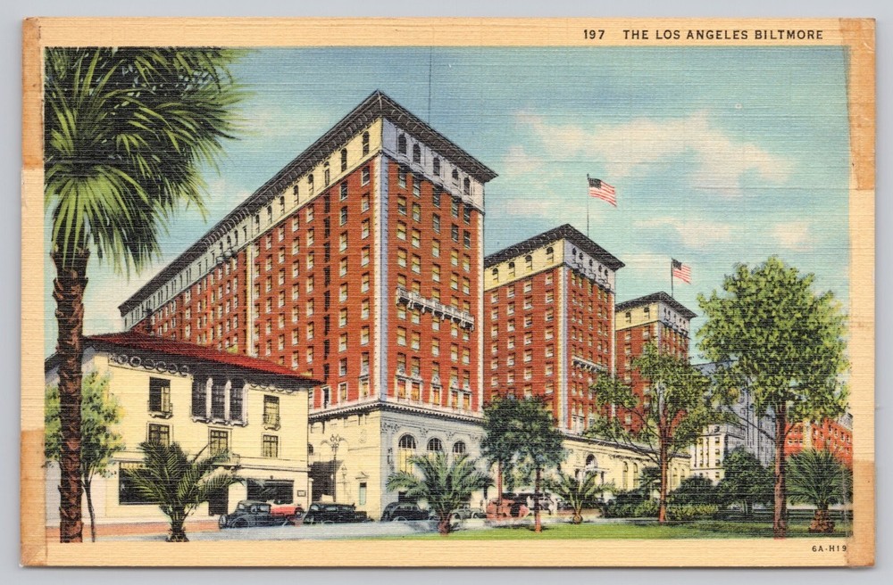 Los Angeles California, Biltmore Hotel, Vintage Postcard