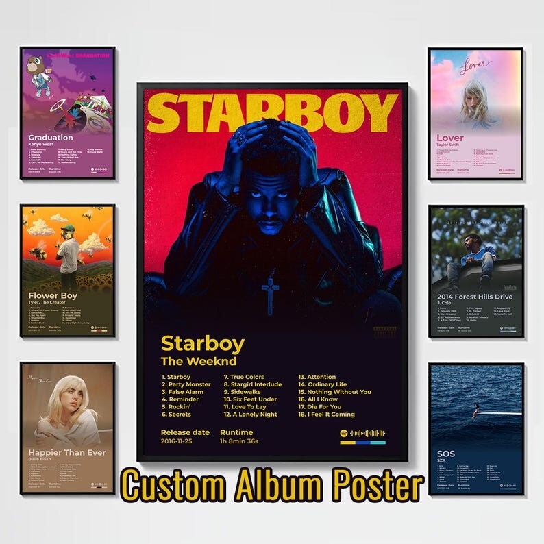 Personalized Music Album Cover Prints, Custom Posters, The Perfect Gift