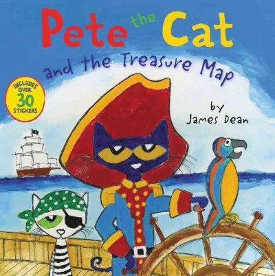 Pete the Cat and the Treasure Map with 30+ Stickers by Kimberly and James Dean 2017 Paperback